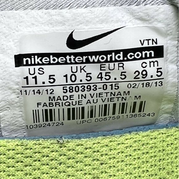 Nike Free 3.0 V5 Blue Running Shoes Men’s Size 11.5 - Picture 9 of 9